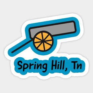 Spring Hill Cannon Sticker